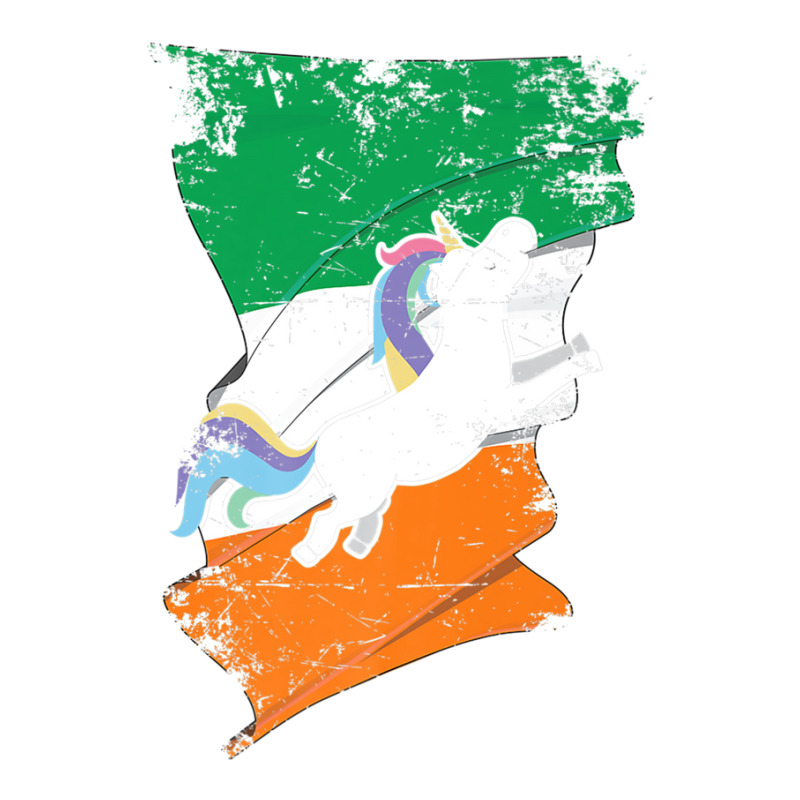 Distressed Irish Flag St Patricks Unicorn Tee Debie Paper Bag - 10 X 5 X 13 | Artistshot