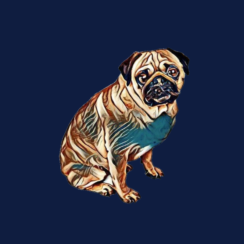 Dog - Pug Breed Sitting On Wh Zipper Hoodie | Artistshot