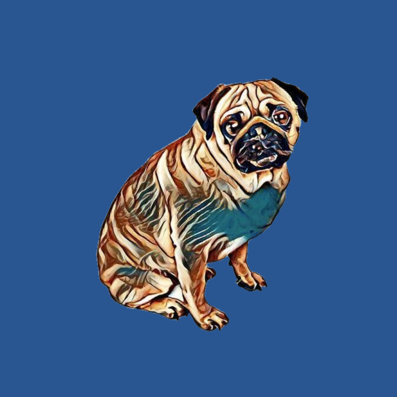 Dog - Pug Breed Sitting On Wh T-shirt | Artistshot