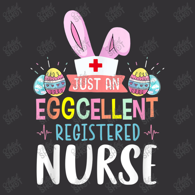 Just An Eggcellent Registered Nurse Cute Bunny Easter Women Vintage Hoodie And Short Set | Artistshot