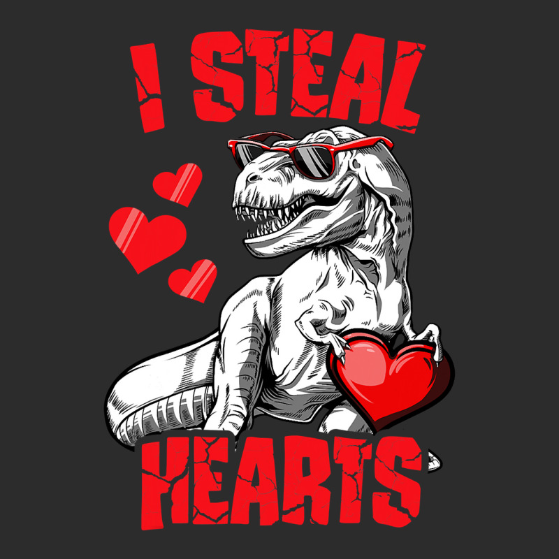 Boys Valentines Day Kids Dinosaur T Rex Lover I Steal Hearts T Shirt Baseball Cap | Artistshot