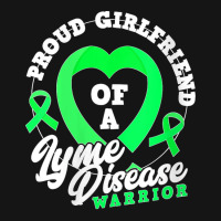 Womens Proud Girlfriend Of A Lyme Disease Warrior Boyfriend V Neck Mesh Cap | Artistshot