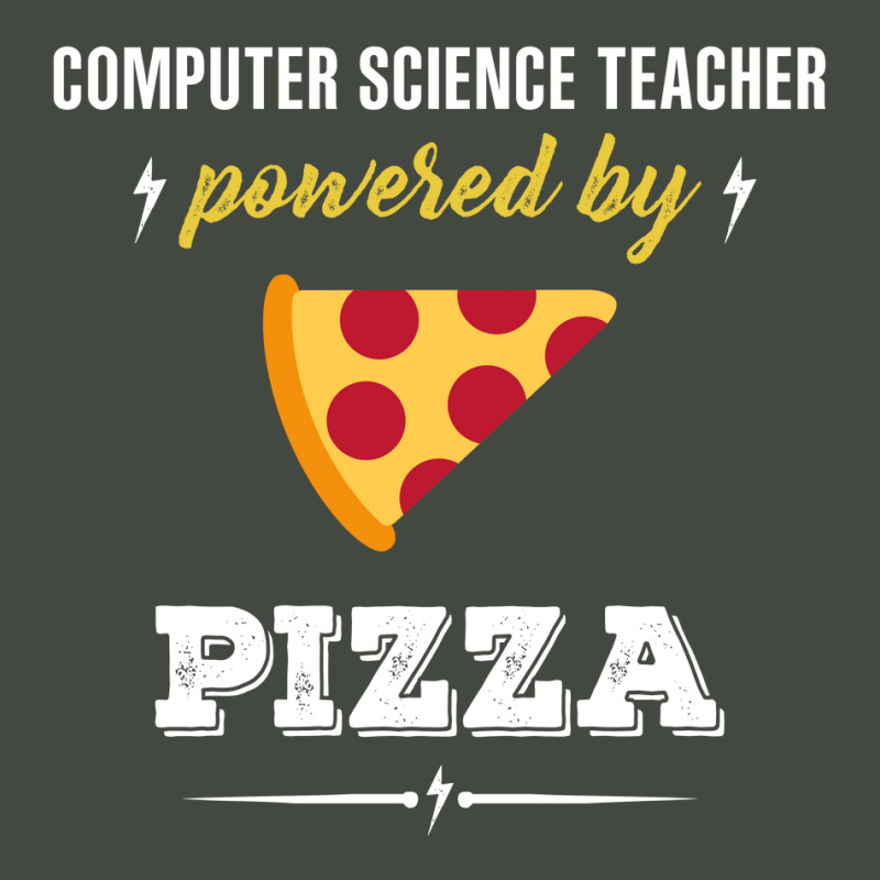 Computer Science Teacher Powered By Pizza Funny Gift Trucker Cap | Artistshot