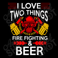 I Love Two Things Fire Fighting And Beer Cropped Sweater | Artistshot