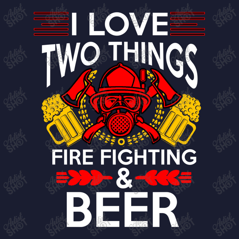 I Love Two Things Fire Fighting And Beer Women's V-Neck T-Shirt by hoainv | Artistshot