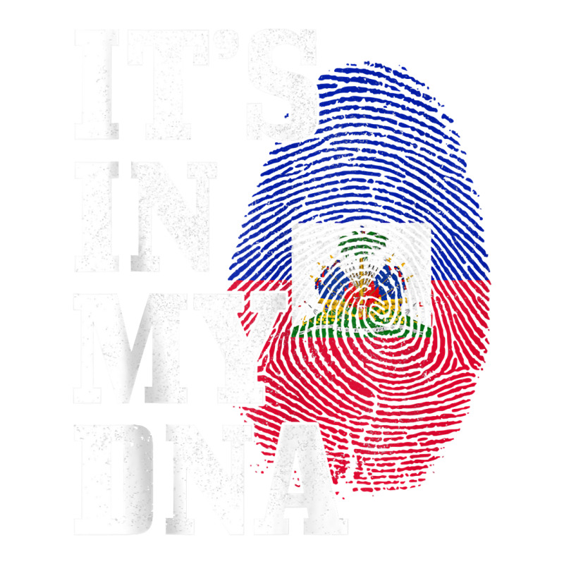 Haiti It's In My Dna Fingerprint Haitian Flag Pride Tank Top Double wine Paper Bag - 6 1/2 x 3 1/2 x 12 3/8 by cm-arts | Artistshot