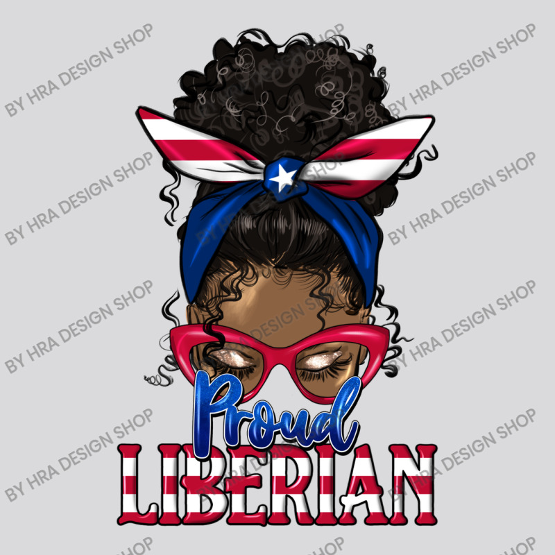 Proud Liberian Afro Messy Bun Latina Women's Triblend Scoop T-shirt by HRA Design Shop | Artistshot