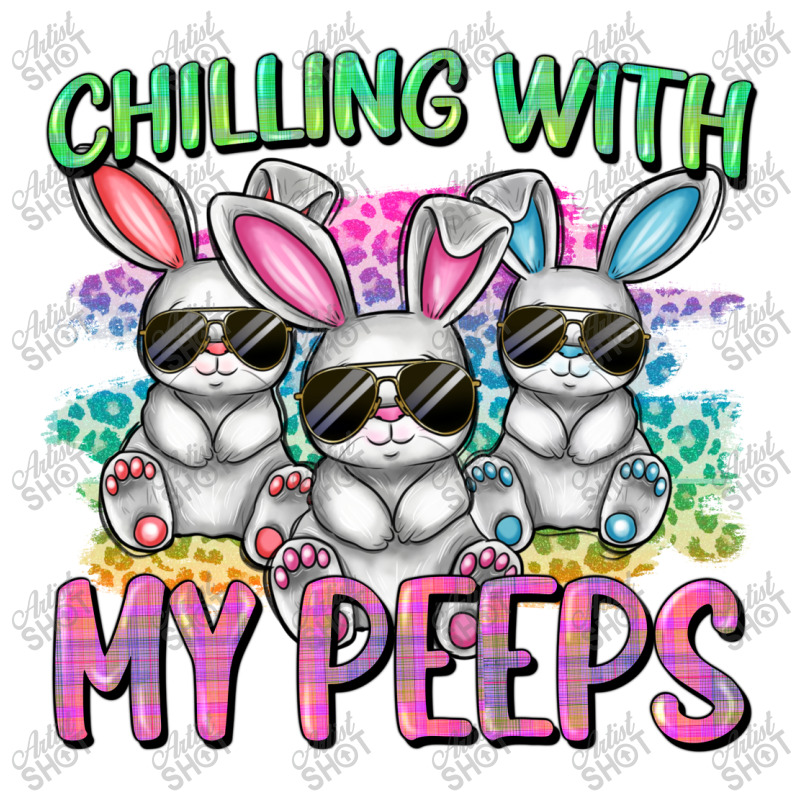 Chilling With My Peeps Easter Bunnies Cowgirl Cowg Maternity Scoop Neck T-shirt | Artistshot