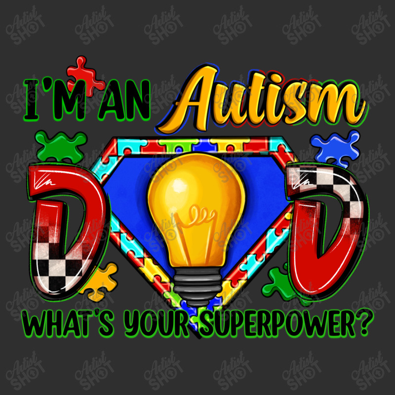 Im An Autism Dad Whats Your Superpower Square Leatherette Patch | Artistshot