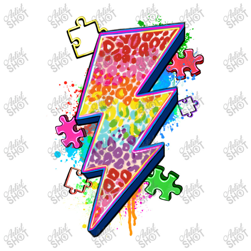 Lightning Bolt Autism Double Wine Paper Bag - 6 1/2 X 3 1/2 X 12 3/8 | Artistshot