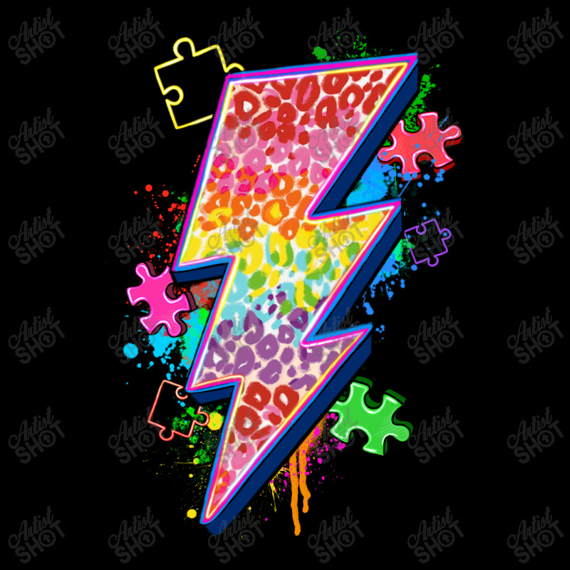 Lightning Bolt Autism Pocket T-shirt | Artistshot