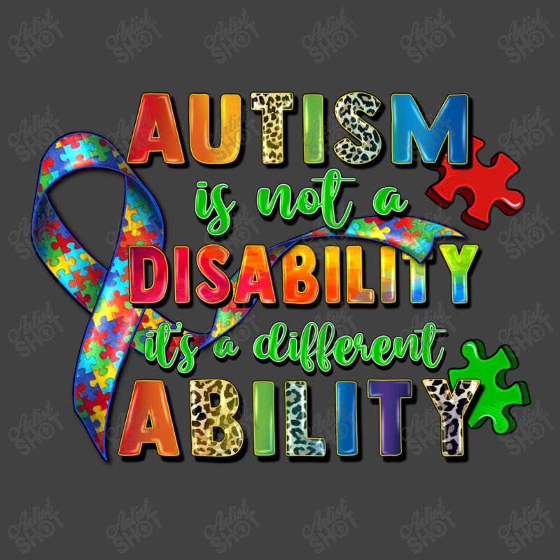 Autism Is Not A Disability Its A Different Ability Vintage T-shirt | Artistshot