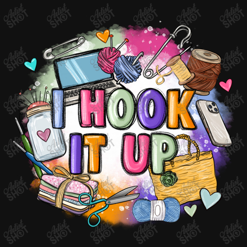 I Hook It Up  Sewing Portrait Canvas Print | Artistshot