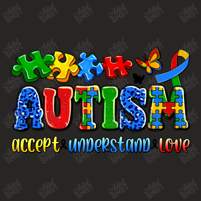 Autism Accept Understand Love Ladies Fitted T-Shirt by Artiststas | Artistshot