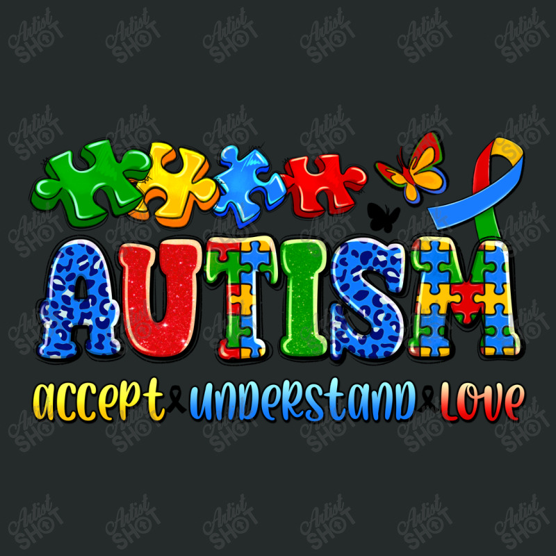 Autism Accept Understand Love Women's Triblend Scoop T-shirt by Artiststas | Artistshot