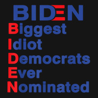 Biden Biggest Idiot Democrats Ever Nominated Trump 2020 T Shirt Mesh Cap | Artistshot