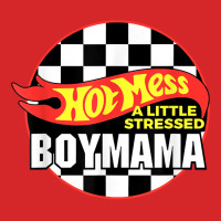 Gift For Boy Mama Hot Mess A Little Stressed Boy Mama T Shirt Trucker Cap | Artistshot