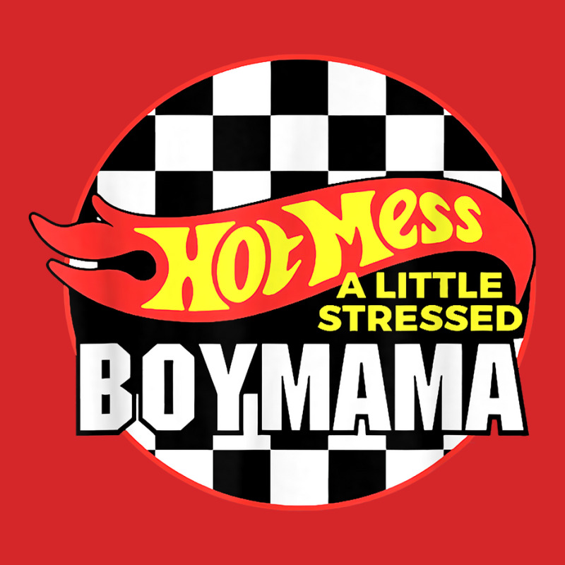 Gift For Boy Mama Hot Mess A Little Stressed Boy Mama T Shirt Trucker Cap | Artistshot