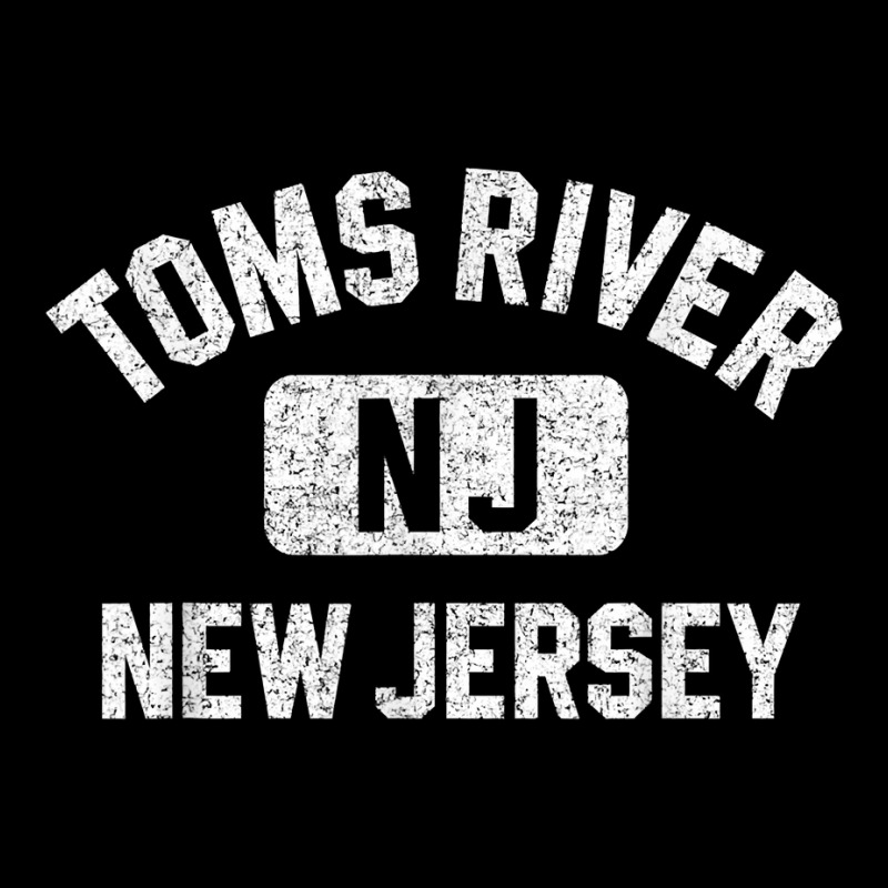 Toms River Nj New Jersey Gym Style Distressed White Print T Shirt Flat Bill Snapback Cap by rierauigentrythe | Artistshot