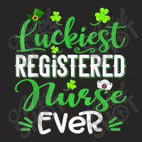 Luckiest Registered Nurse Ever Shamrock St Patrick's Day Ladies Fitted T-shirt | Artistshot