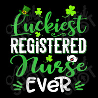 Luckiest Registered Nurse Ever Shamrock St Patrick's Day Cropped Hoodie | Artistshot