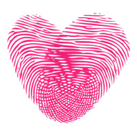 Fingerprint Pink Heart Valentines Day Cub Paper Bag - 8 X 4 1/2 X 10 1/4 | Artistshot