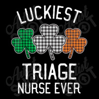 Luckiest Triage Nurse Ever St Patrick's Day Plaid Adjustable Cap | Artistshot