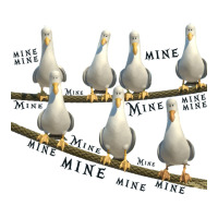 Mine! Seagulls From Finding Nemo Double Wine Paper Bag - 6 1/2 X 3 1/2 X 12 3/8 | Artistshot