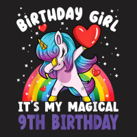 Birthday Girl It's My Magical 9th Birthday Bday Unicorn T Shirt T-shirt | Artistshot