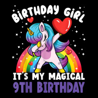 Birthday Girl It's My Magical 9th Birthday Bday Unicorn T Shirt Pocket T-shirt | Artistshot