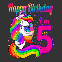 Kids Happy Birthday To Me I'm 5 Years Old Unicorn Party Theme T Shirt 