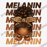 Melanin Afro Messy Bun Ladies Fitted T-shirt | Artistshot