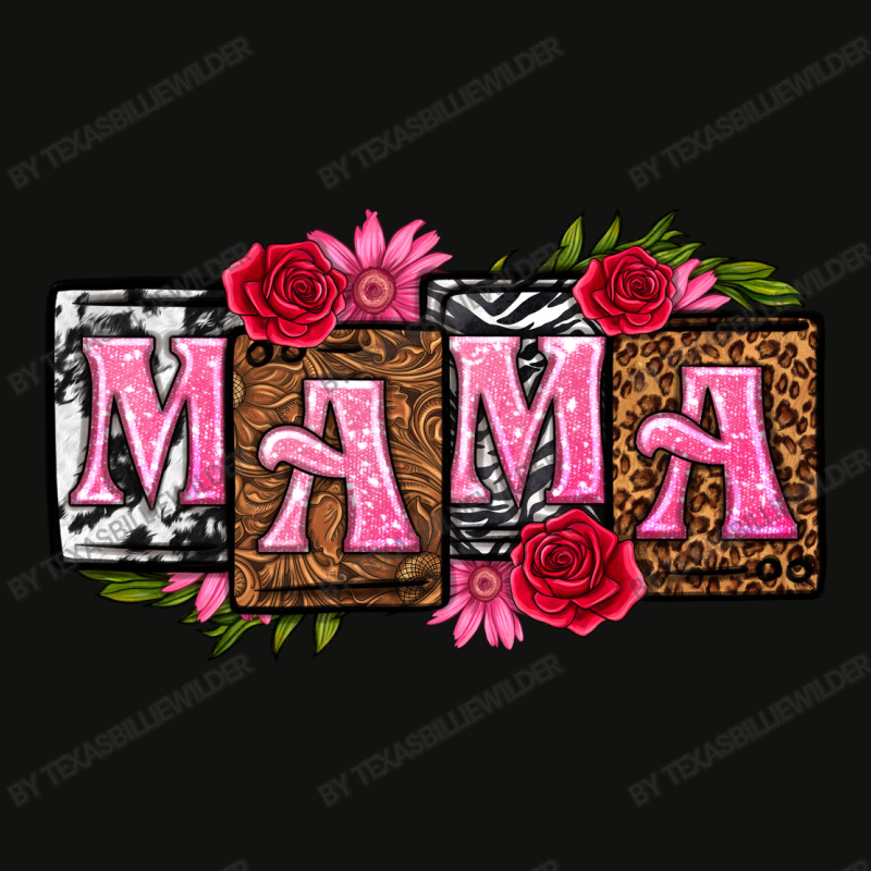 Mama With License Letters Mothers Day Scorecard Crop Tee by texasbilliewilder | Artistshot