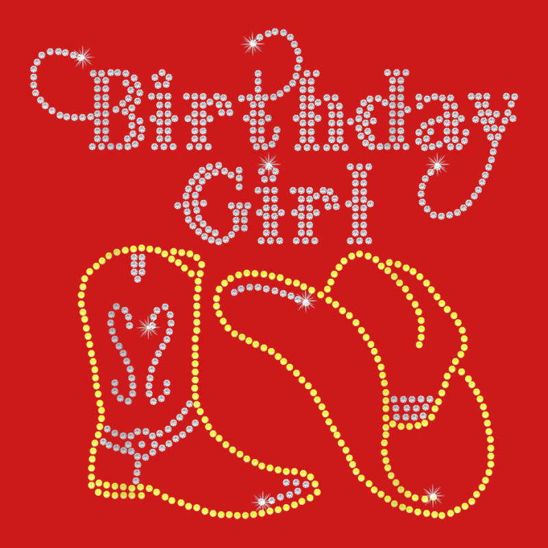 Birthday Girl With Boot And Cowboy Hat Bling Rhinestone T Shirt Baseball Cap by agueron | Artistshot