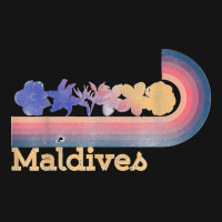 Retro Maldives Tropical Flowers 80's Style Surfing T Shirt Mesh Cap | Artistshot