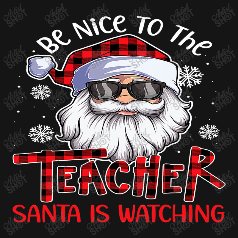 The Art Teacher Santa Is Watching Funny Xmas T Shirt Mesh cap by Mark_Liegerot | Artistshot