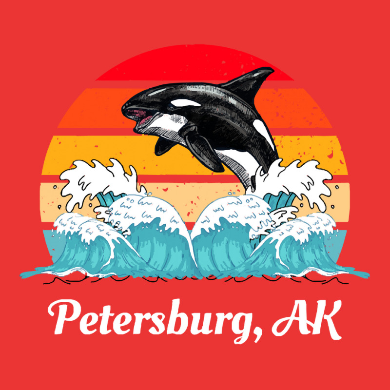 Petersburg T  Shirt Petersburg Alaska Distressed Orca Killer Whale Wav Mesh cap by baroncrona555 | Artistshot