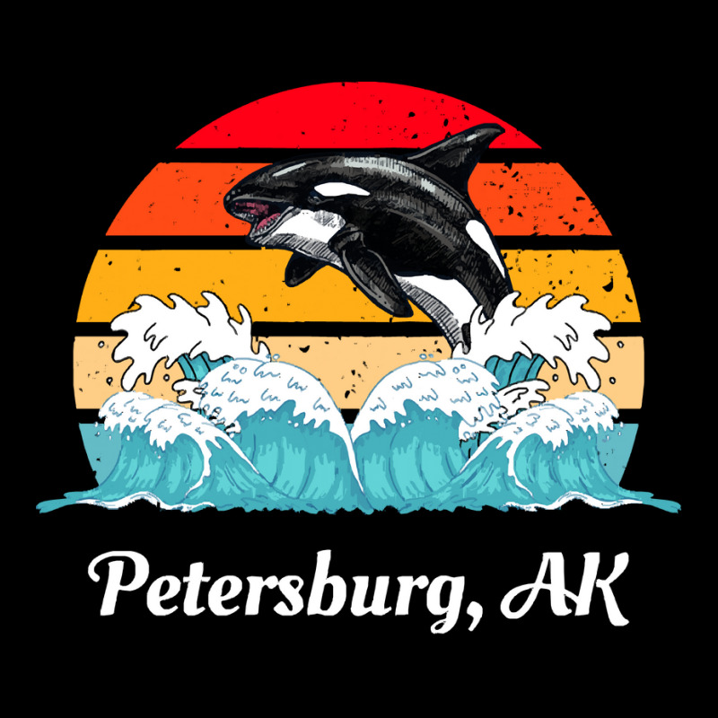 Petersburg T  Shirt Petersburg Alaska Distressed Orca Killer Whale Wav Camo Snapback by baroncrona555 | Artistshot