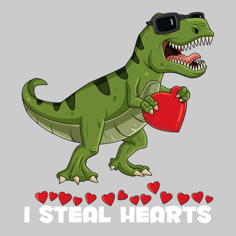 I Steal Hearts Tshirt Valentines Day Dinosaur Boys Kid (16) Flat Bill Snapback Cap | Artistshot