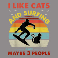 Surfing Cat, I Like Cats And Surfing And Maybe 3 People Dad Flat Bill Snapback Cap | Artistshot