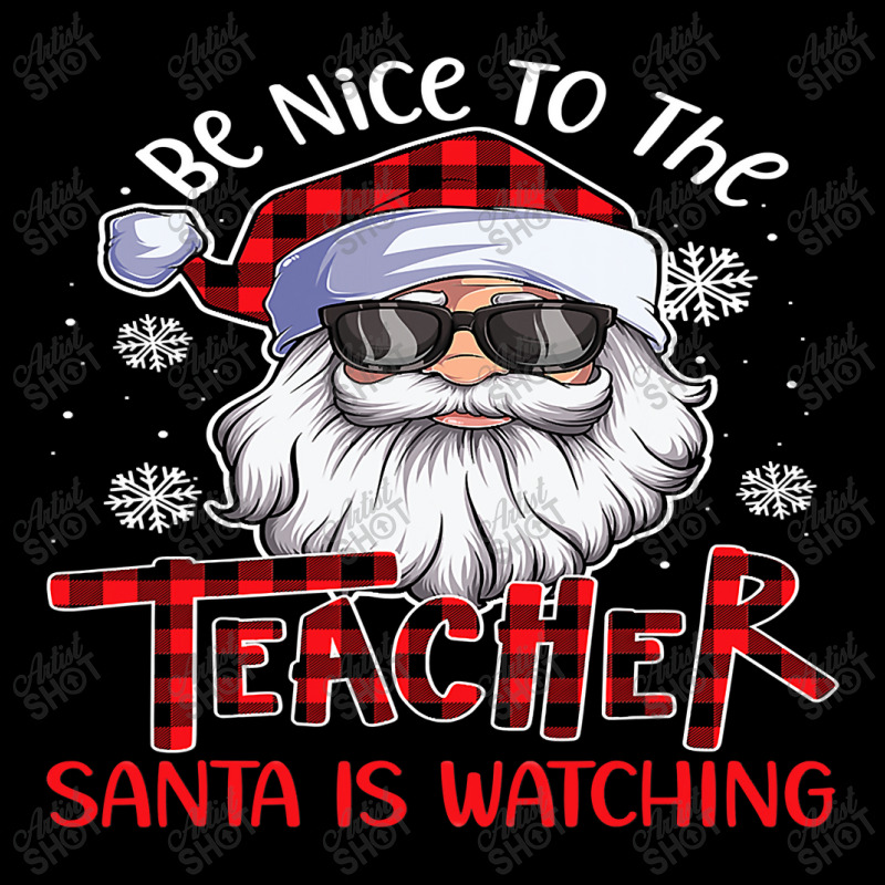 The Art Teacher Santa Is Watching Funny Xmas T Shirt Flat Bill Snapback Cap by Mark_Liegerot | Artistshot