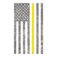 Dispatcher Thin Gold Line Shirt Debie Paper Bag - 10 X 5 X 13 | Artistshot