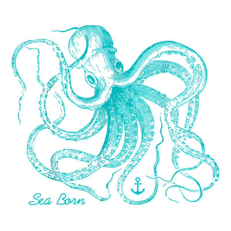 Octopus Cool Vintage Marine Biologist Ocean Sea Life 4 Jumbo Paper Bag - 18 X 7 X 18 3/4 | Artistshot