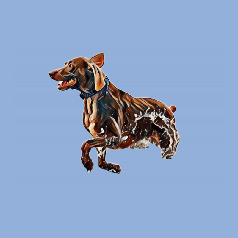 A Brown Dog Running In The Oc Racerback Tank by Kemnabi | Artistshot