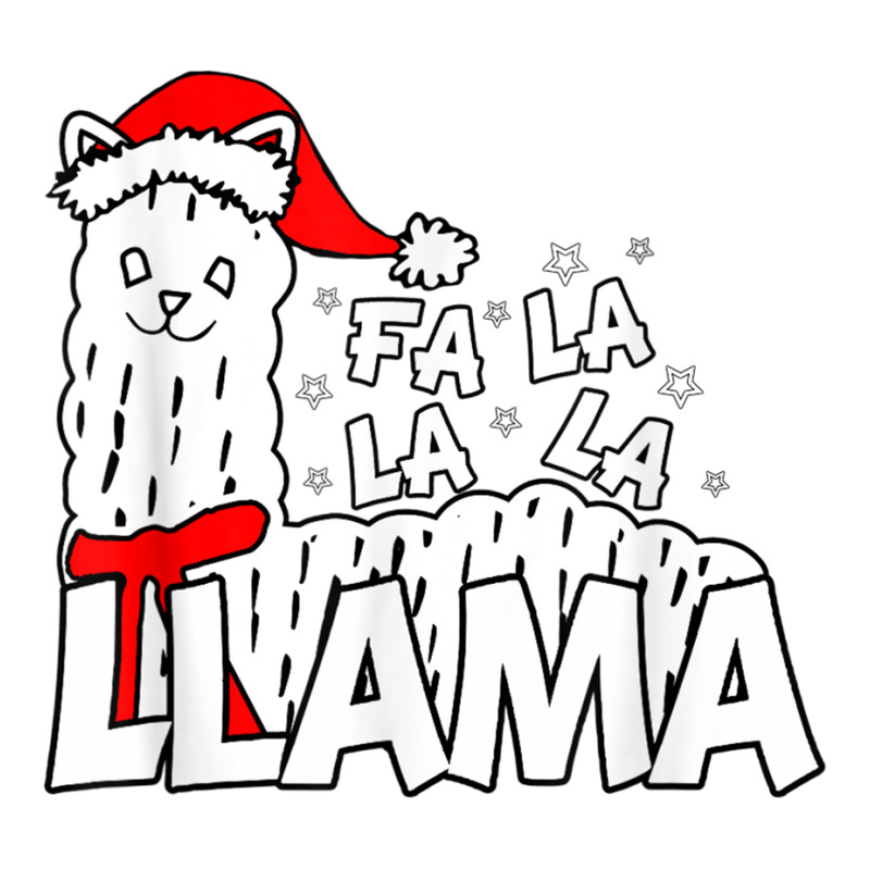 Cute Llama Shirt   Fa La La La Llama Christmas T Shirt Take Out Paper Bag - 14 X 10 X 15 1/2 | Artistshot