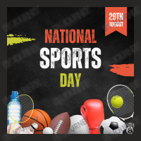 National Sports Day 29th August Ladies Fitted T-shirt | Artistshot