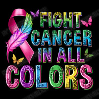 Fight Cancer In All Colors Pocket T-shirt | Artistshot