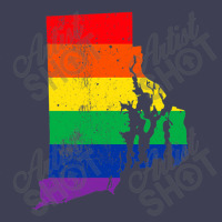 Rhode Island Rainbow Flag Map Gay Pride Lesbian Lgbt Mesh Cap | Artistshot