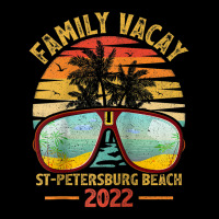 Vintage Family Vacation 2022 Florida St. Petersburg Beach Raglan Baseb Pocket T-shirt | Artistshot