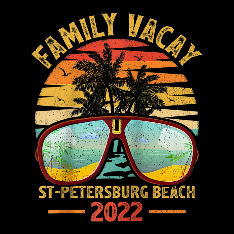 Vintage Family Vacation 2022 Florida St. Petersburg Beach Raglan Baseb Pocket T-Shirt by Tiktify | Artistshot